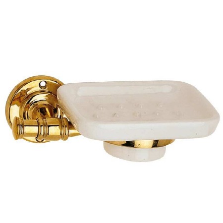 Rimini Soap Dish Polished Brass