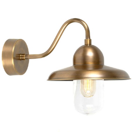 Elstead Somerton Outdoor Wall Light Antique Brass