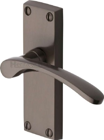 Heritage Sophia Short Latch Door Handles V4140 Matt Bronze