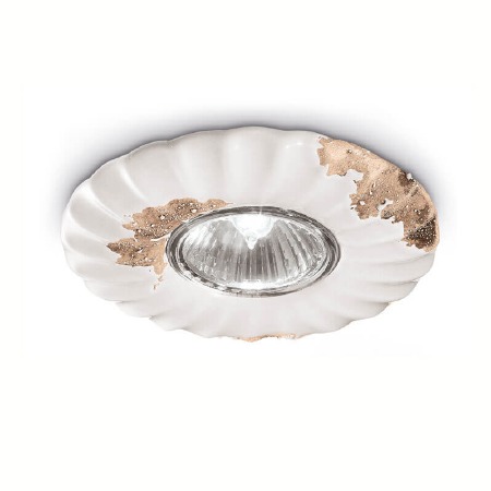 Ferroluce Flower Spot Light C480 Vintage Bianco