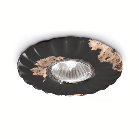 Ferroluce Flower Spot Light C480 Vintage Nero