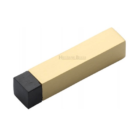 Heritage Square Wall Mounted Door Stop V1084 Satin Brass