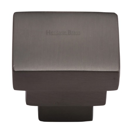Heritage Square Stepped Knob C3672 Matt Bronze
