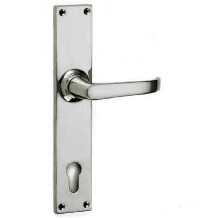 Stratford Multipoint Door Lock Handles Polished Nickel