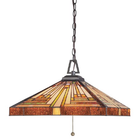 Quoizel Stephen Tiffany Pendant Light Vintage Bronze