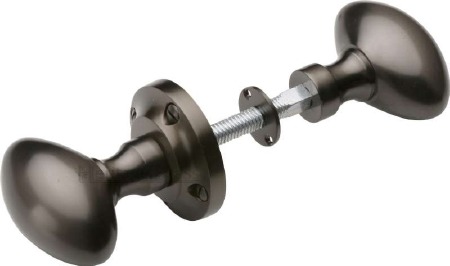 Heritage Suffolk Rim Knobs RIM-V960 Matt Bronze
