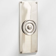 Downing Street Bell Push Polished Nickel