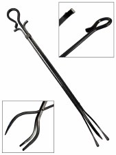 Shepherds Crook Tongs Gun Metal Black Shepherds Crook Tongs Gun Metal Black