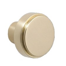 Compton Cupboard Knob 32mm Polished Brass Lacquered