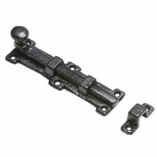 Kirkpatrick 1155 Straight Door Bolt 6" Antique Black