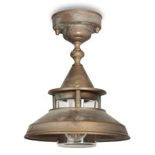 Conic Outdoor Porch Light Aged Copper