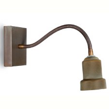 Silene Flexi-Neck Wall Light 1424F Aged Copper