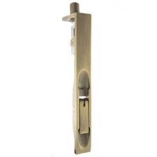 Lever Flush Bolt 6" Matt Antique Brass