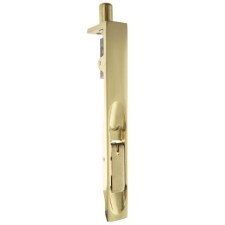 Lever Flush Bolt 6" Polished Brass