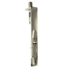 Lever Flush Bolt 6" Polished Nickel