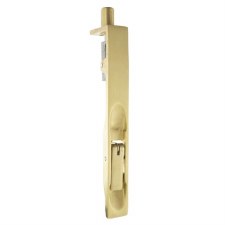 Lever Flush Bolt 6" Satin Brass