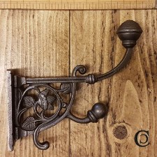 Art Noveau Hat & Coat Hook Cast Iron Art Noveau Hat & Coat Hook Cast Iron