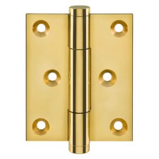 TriTech Butt Hinge 1720 76.2mm x 63.5mm Polished Brass Lacquered