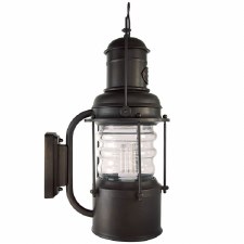 Cortez Outdoor Wall Lantern 1740 Bronzed Clear Glass