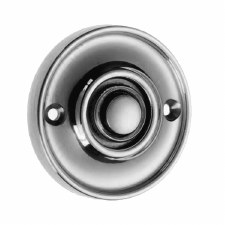 Croft Circular Door Bell Push 1913 Polished Chrome