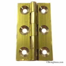 Butt Hinge 0940 51x28.5mm Self Colour Brass