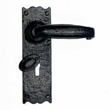 Kirkpatrick 2454 Lock Handles with 1490 Esc Antique Black