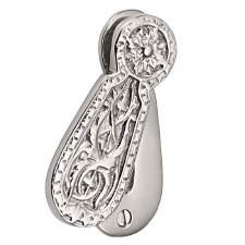 Brassart Louis XVI Emblem Escutcheon Polished Chrome