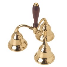 3 Bells with Handle Polished Brass 3 Bells with Handle Polished Brass