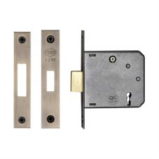 Heritage 3 Lever Deadlock YKDL33N 3" Antique Brass