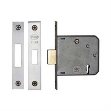 Heritage 3 Lever Deadlock YKDL33N 3" Polished Chrome/Nickel