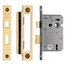 Heritage 3 Lever Sashlock YKSL32N 2.5" Polished Brass