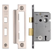 Heritage 3 Lever Sashlock YKSL32N 2.5" Satin Chrome/Nickel