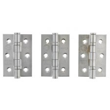 Grade 7 Ball Bearing Hinges 3 Pack 3" x 2" Satin Chrome