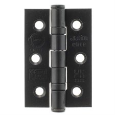 Grade 7 Ball Bearing Butt Hinges 3" x 2" Matt Black