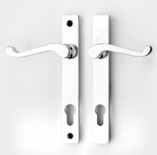Aston Flat Scroll Multipoint Handles 92mm Unsprung Right Hand Polished Chrome