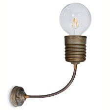 Spiral Flexi-Neck Wall Light 3076 Aged Copper