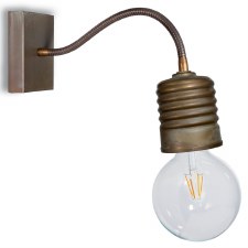 Spiral Flexi-Neck Wall Light 3087 Aged Copper