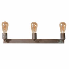 Lumen Triple Wall or Ceiling Light 3093 Aged Copper