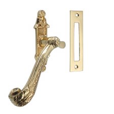 Brassart Adam Casement Fastener Mortice Plate Polished Brass Lacquered