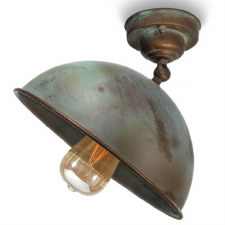 Circle Semi Flush Light 3245 Aged Copper