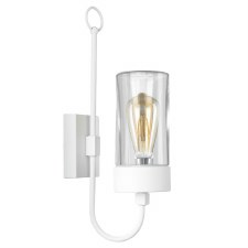 Silindar Outdoor Wall Light 3355 White Clear Glass