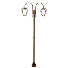 Gemstone Double Lamp Post 3472 LED Aged Copper