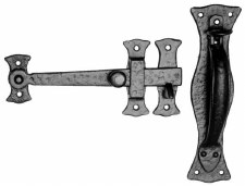 Kirkpatrick 3628 Suffolk Thumb Latch Antique Black