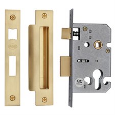 Heritage Euro Sashlock YKSLE3N 3" Satin Brass Heritage Euro Sashlock YKSLE3N 3" Satin Brass