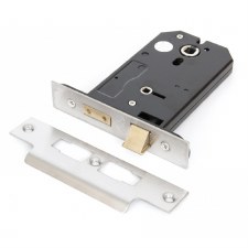 From The Anvil 3 Lever Horizontal Bathroom Lock 5" Stainless Steel