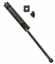 Kirkpatrick 4090 Heavy Straight Door Bolt 24" Antique Black