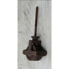 Ceiling Airer Double Pulley Wheel - Antique Iron