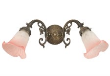 45º Large Double Wall Light Bronze