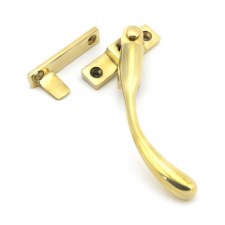 From The Anvil Night Vent Locking Window Fastener RH Polished Brass From The Anvil Night Vent Locking Window Fastener RH Polished Brass