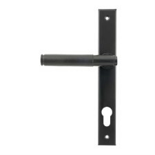 From The Anvil Door Handle Brompton Espag Slimline Lock Set Black